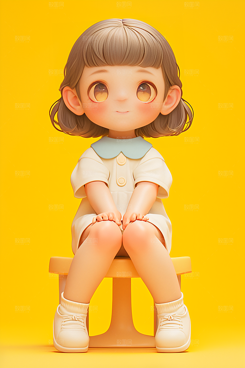 小孩高清可爱模型