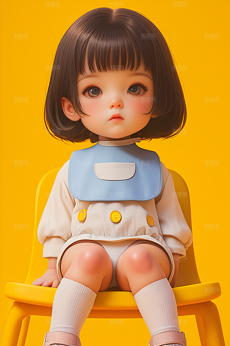 小孩童趣童年模型