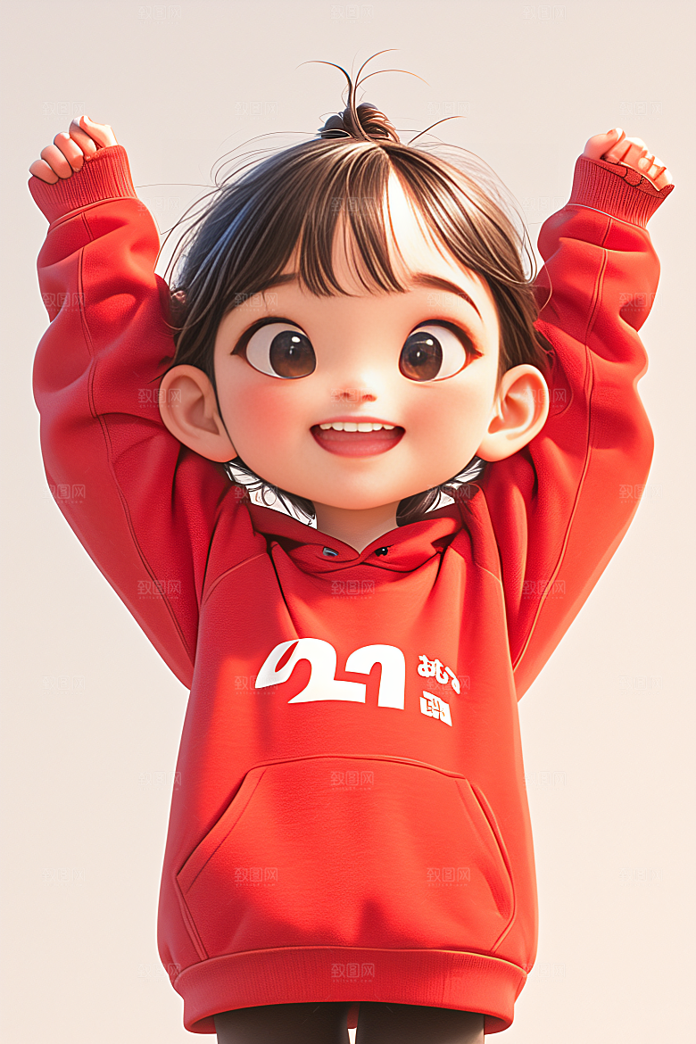 小孩肖像天真模型