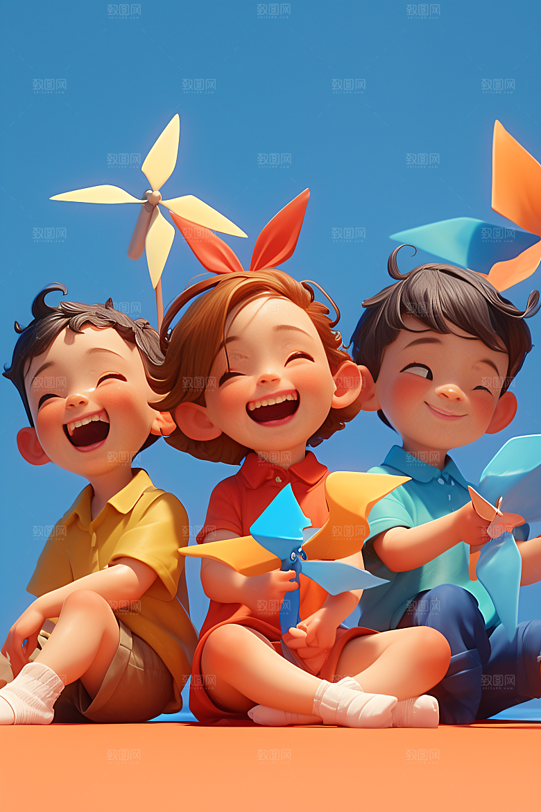 小孩童年C4D模型