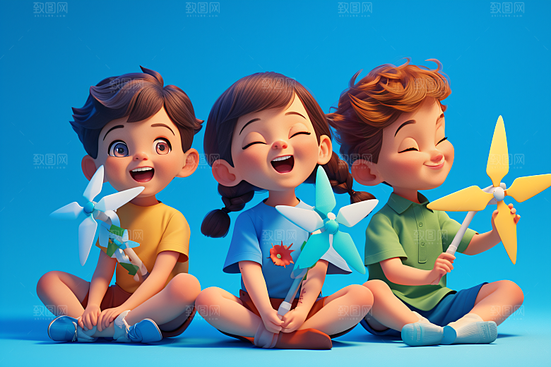 小孩C4D肖像模型