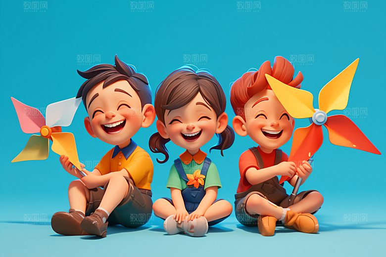 小孩儿童C4D模型