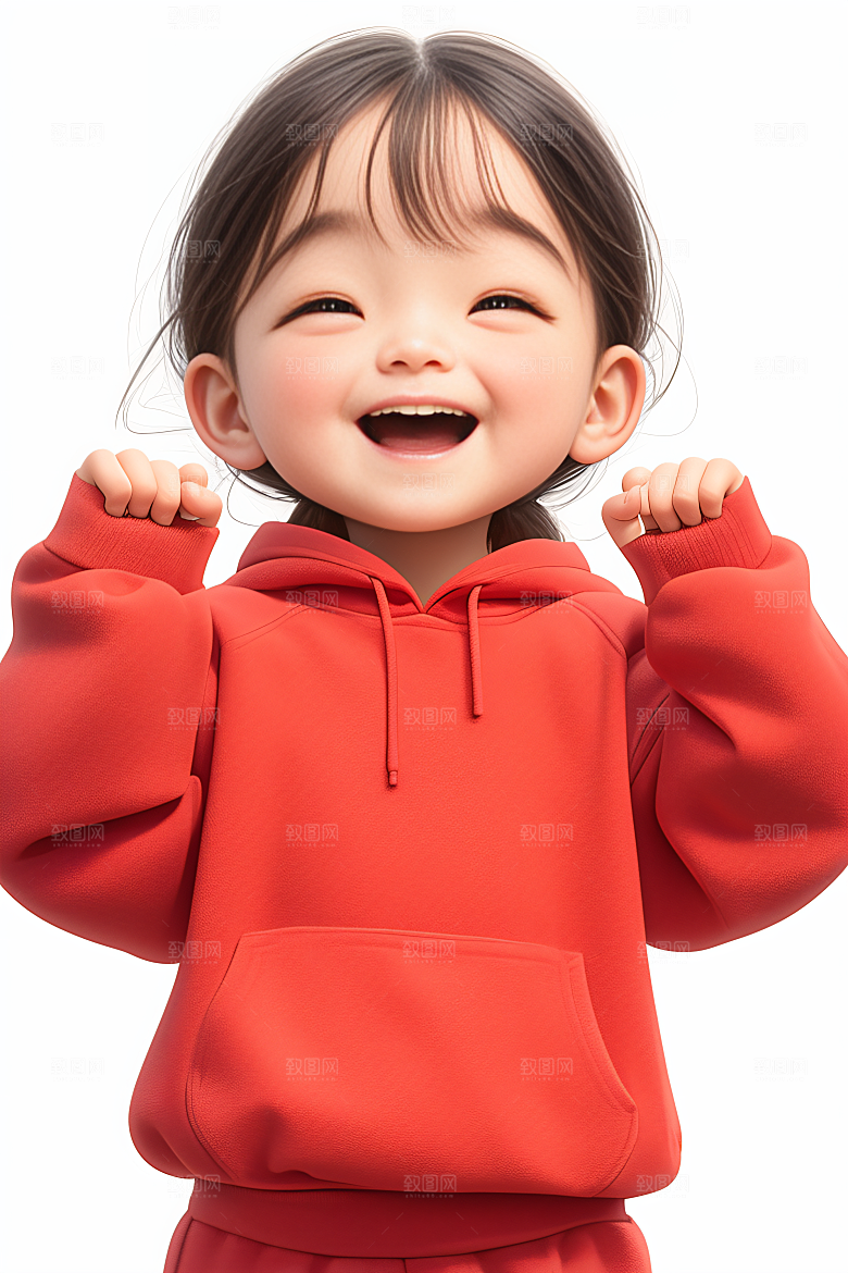 小孩高清六一儿童节模型