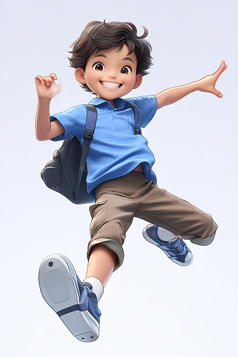 小孩天真儿童模型