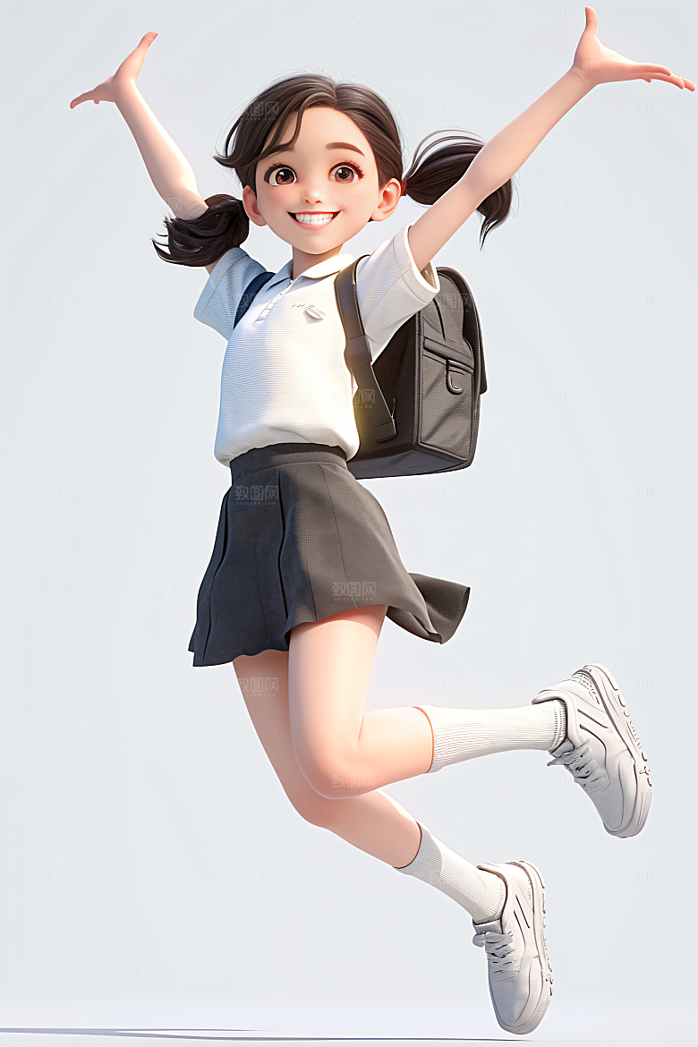 小孩童趣人物模型