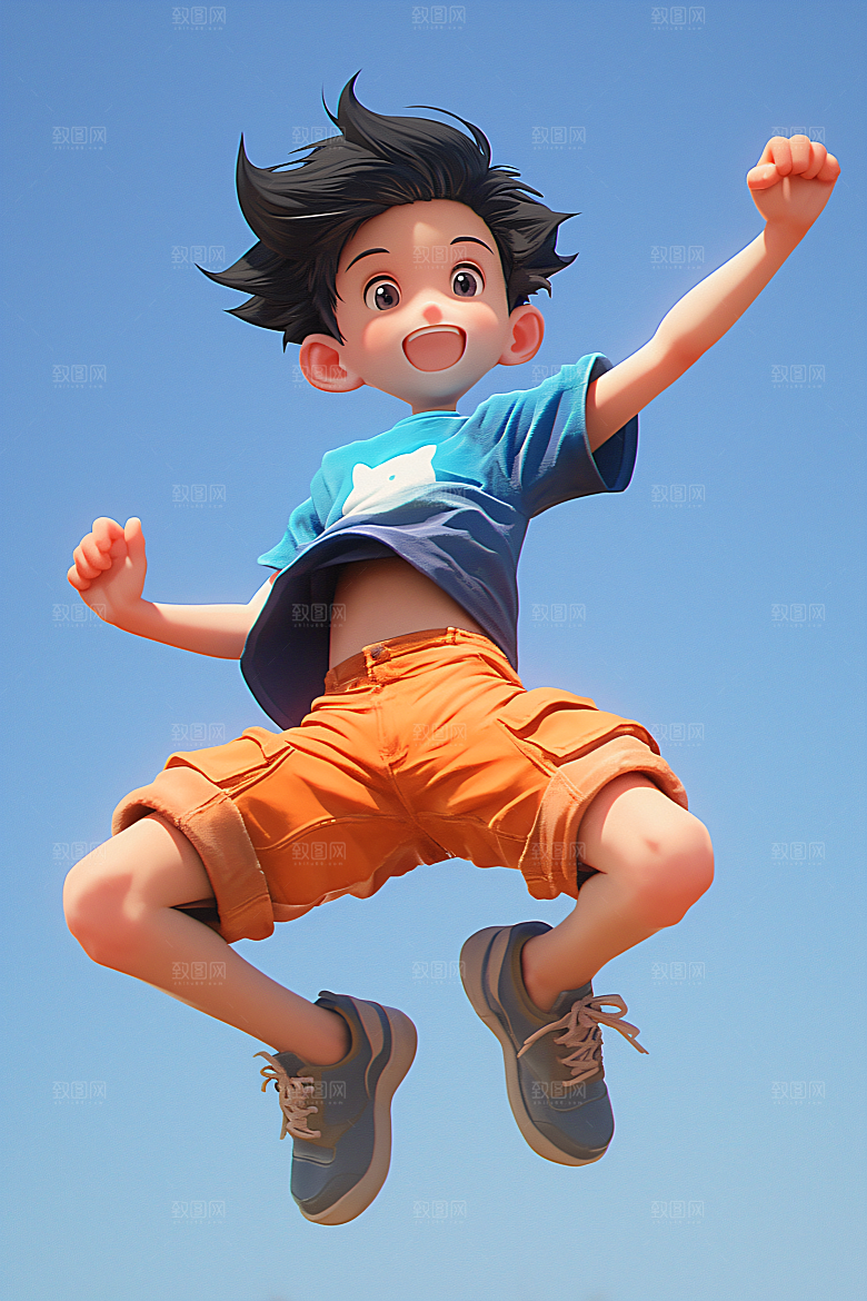 小孩童年3D模型