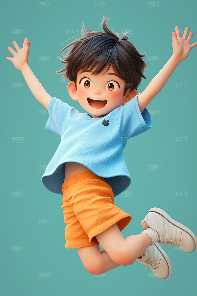 小孩人物儿童模型