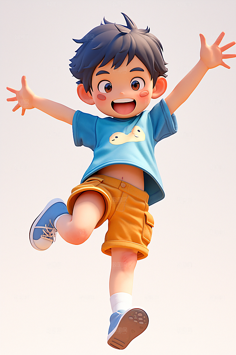 小孩3D高清模型