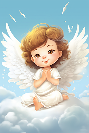 可爱小天使丘比特人物素材