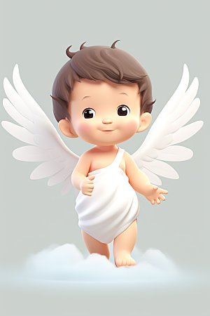 可爱小天使丘比特儿童素材