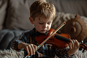 小提琴培训教学音乐课摄影图