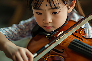 小提琴培训教育高清摄影图