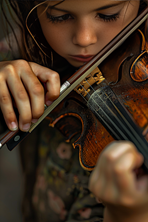 小提琴培训高清弦乐摄影图