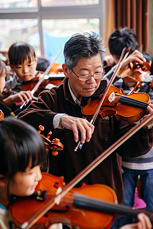 小提琴培训音乐课艺术培训摄影图