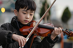 小提琴培训弦乐教育摄影图