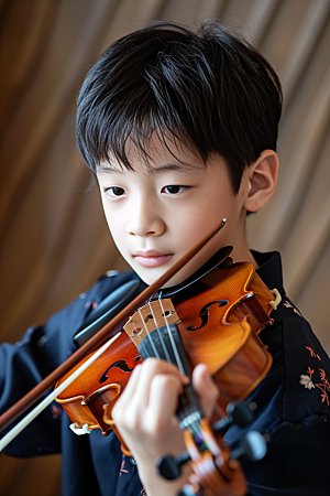 小提琴培训课外班音乐课摄影图
