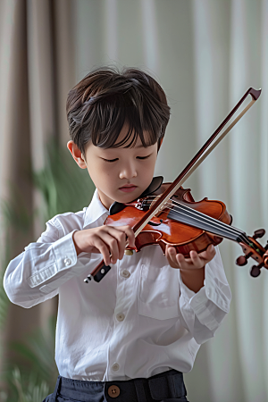 小提琴培训弦乐音乐课摄影图