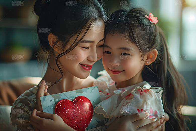 母亲肖像母爱母爱摄影图