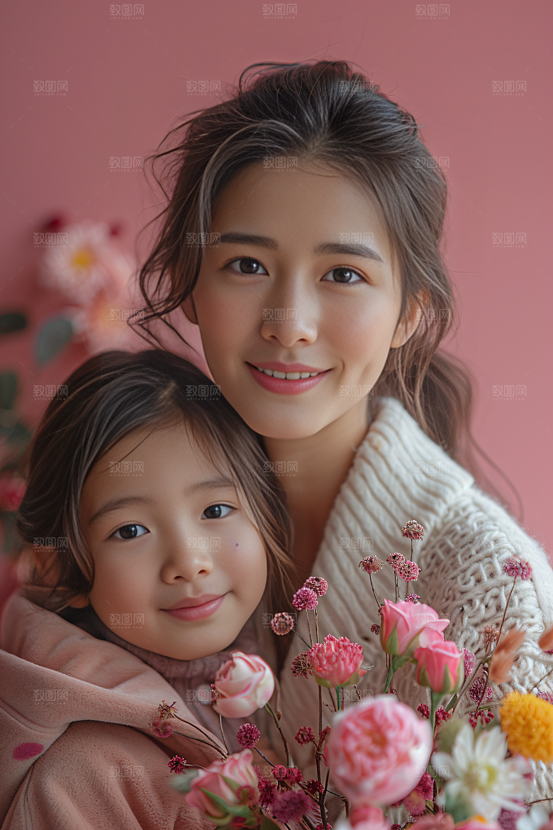 母亲肖像亲情高清摄影图