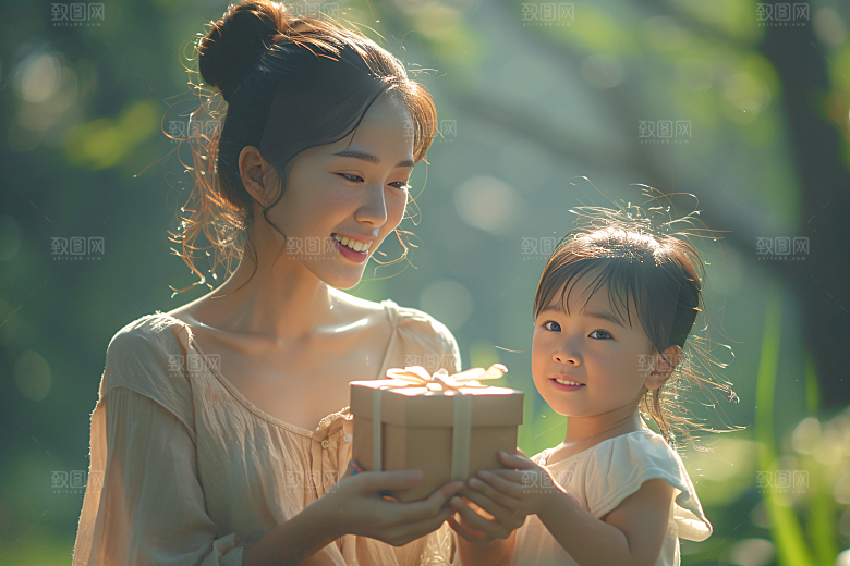 母亲肖像母爱母爱摄影图