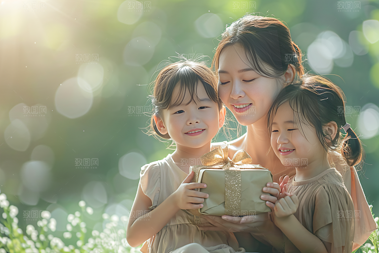 母亲肖像温暖高清摄影图