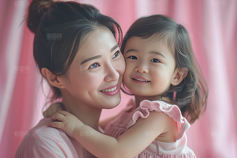 母亲肖像唯美形象摄影图