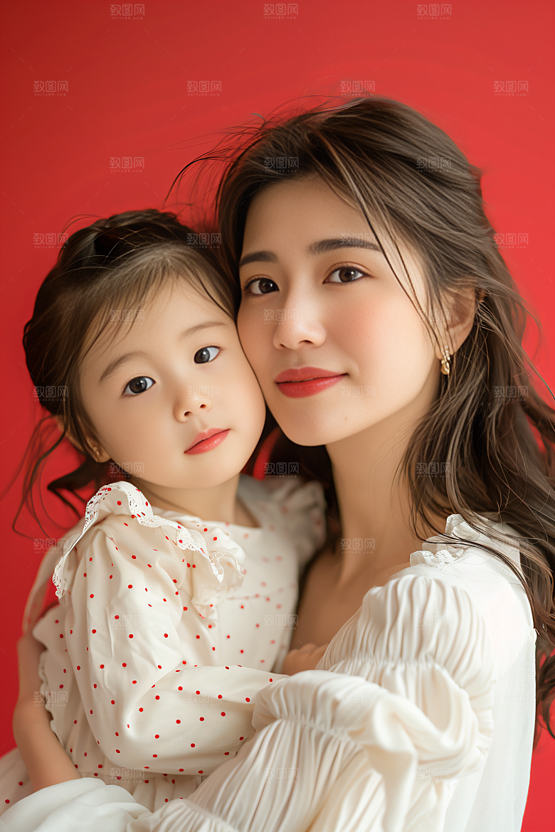 母亲肖像母亲节唯美摄影图