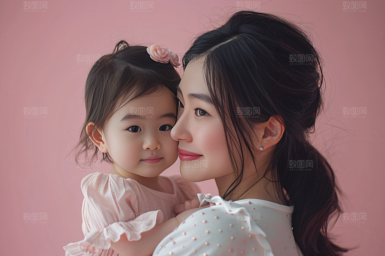 母亲肖像母爱母亲节摄影图