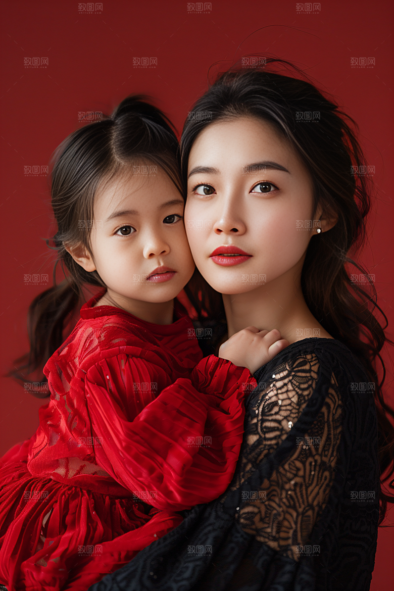 母亲肖像高清唯美摄影图