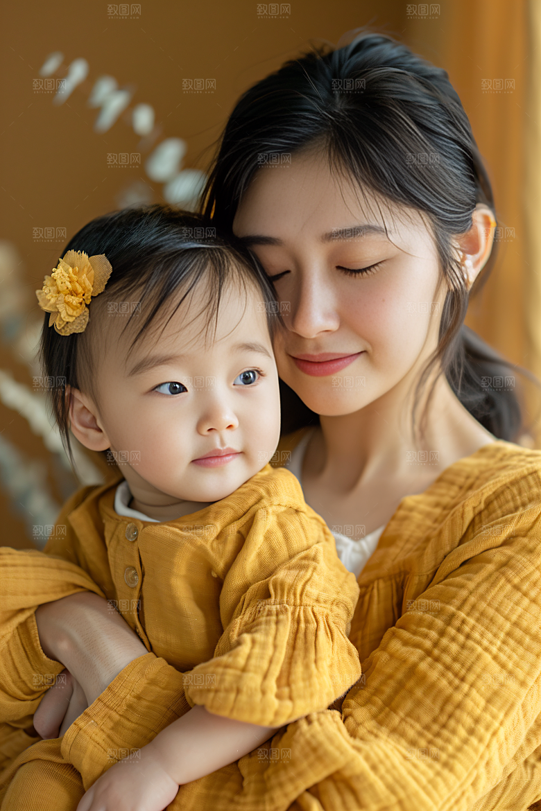 母亲肖像母爱母亲节摄影图