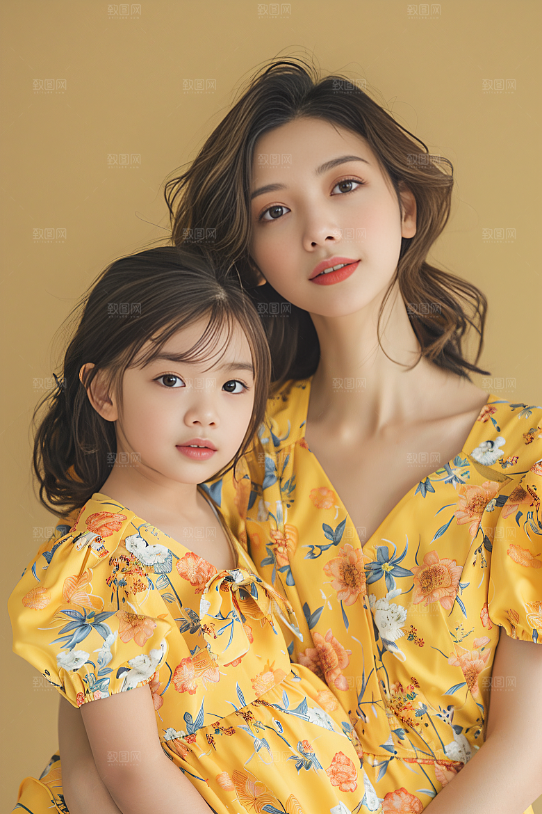 母亲肖像母爱母亲节摄影图