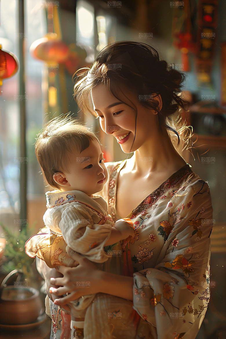 母亲肖像高清母亲节摄影图
