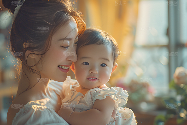 母亲肖像感恩母亲节摄影图
