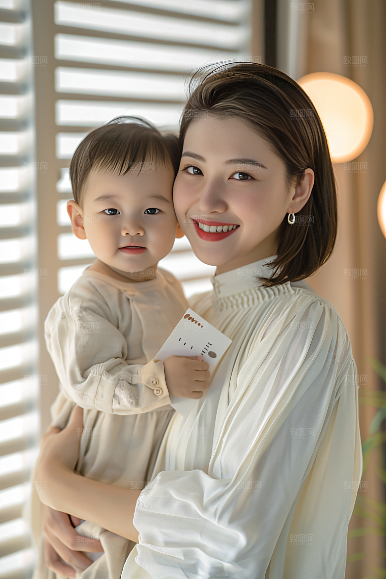 母亲肖像母爱高清摄影图