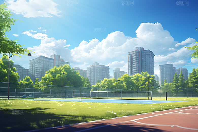 操场开学季室外素材