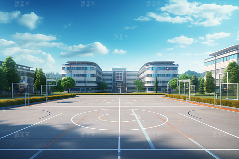 操场校园草地素材