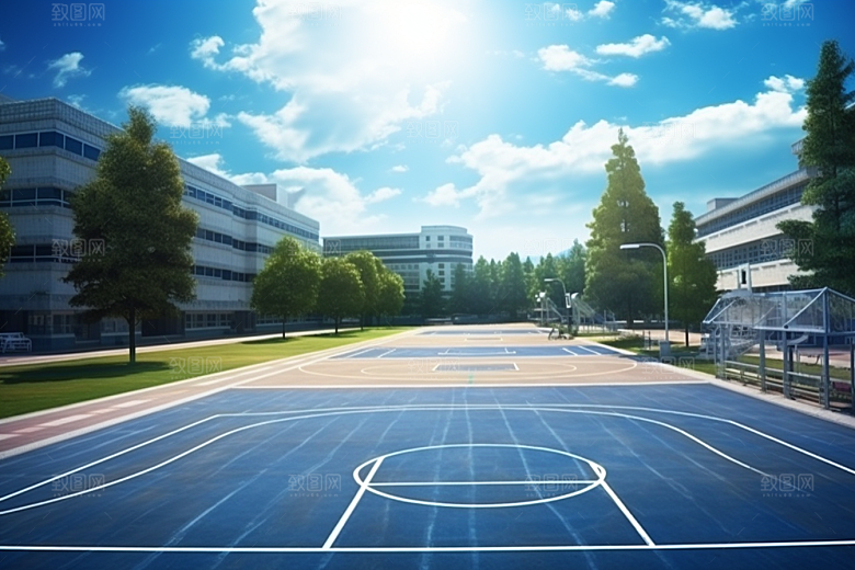 操场学校校园素材