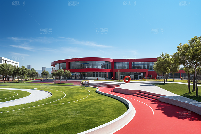 操场学校校园素材