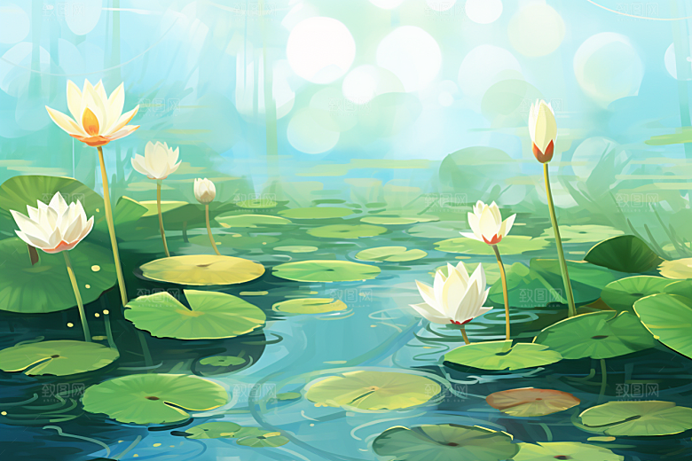 夏至初夏元素素材