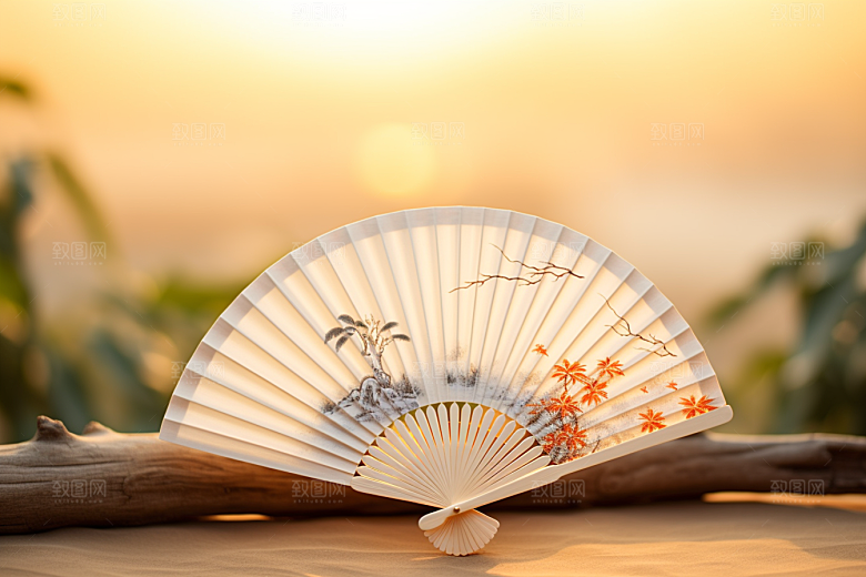 夏至氛围清凉解暑素材