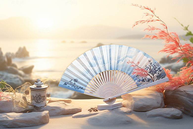 夏至清凉解暑自然素材