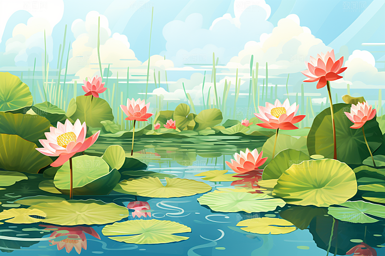 夏至清凉解暑夏天素材