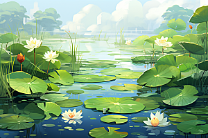 夏至自然夏天素材