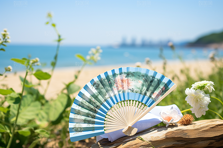 夏至清凉解暑元素素材