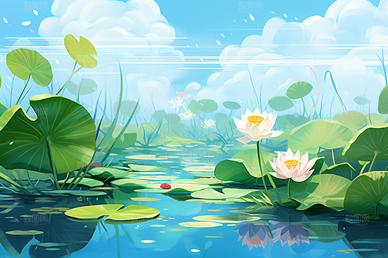 夏至初夏氛围素材