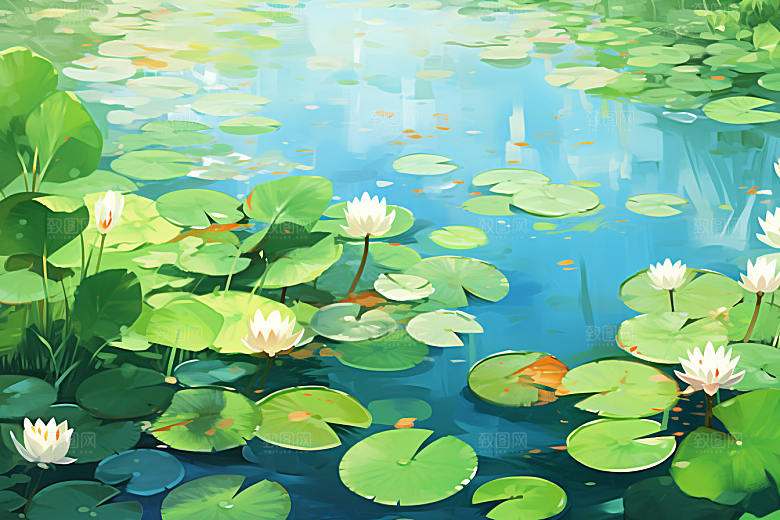 夏至氛围夏天素材