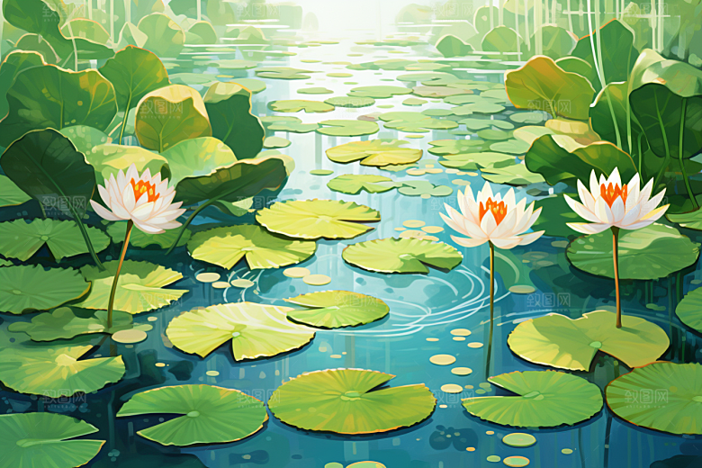 夏至初夏元素素材