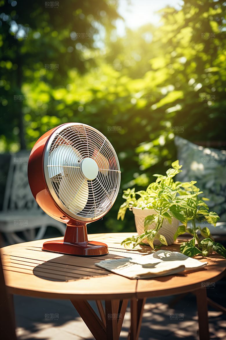 夏至氛围清凉解暑素材