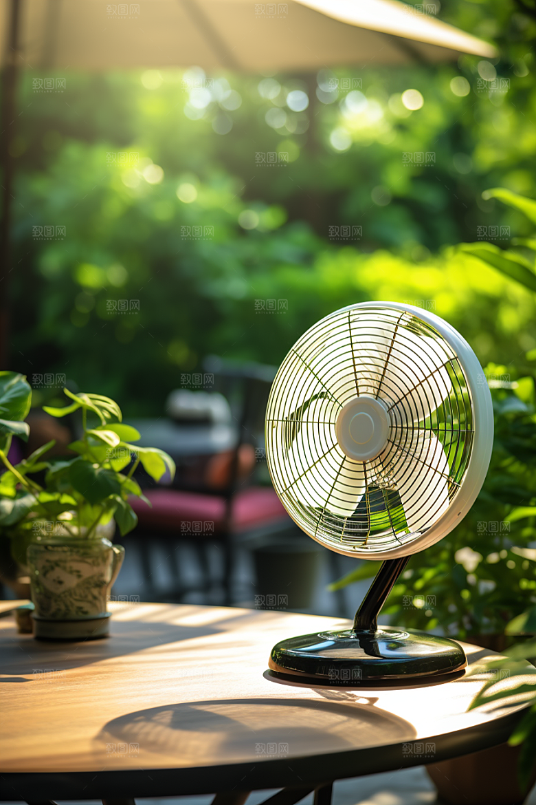 夏至清新清凉解暑素材