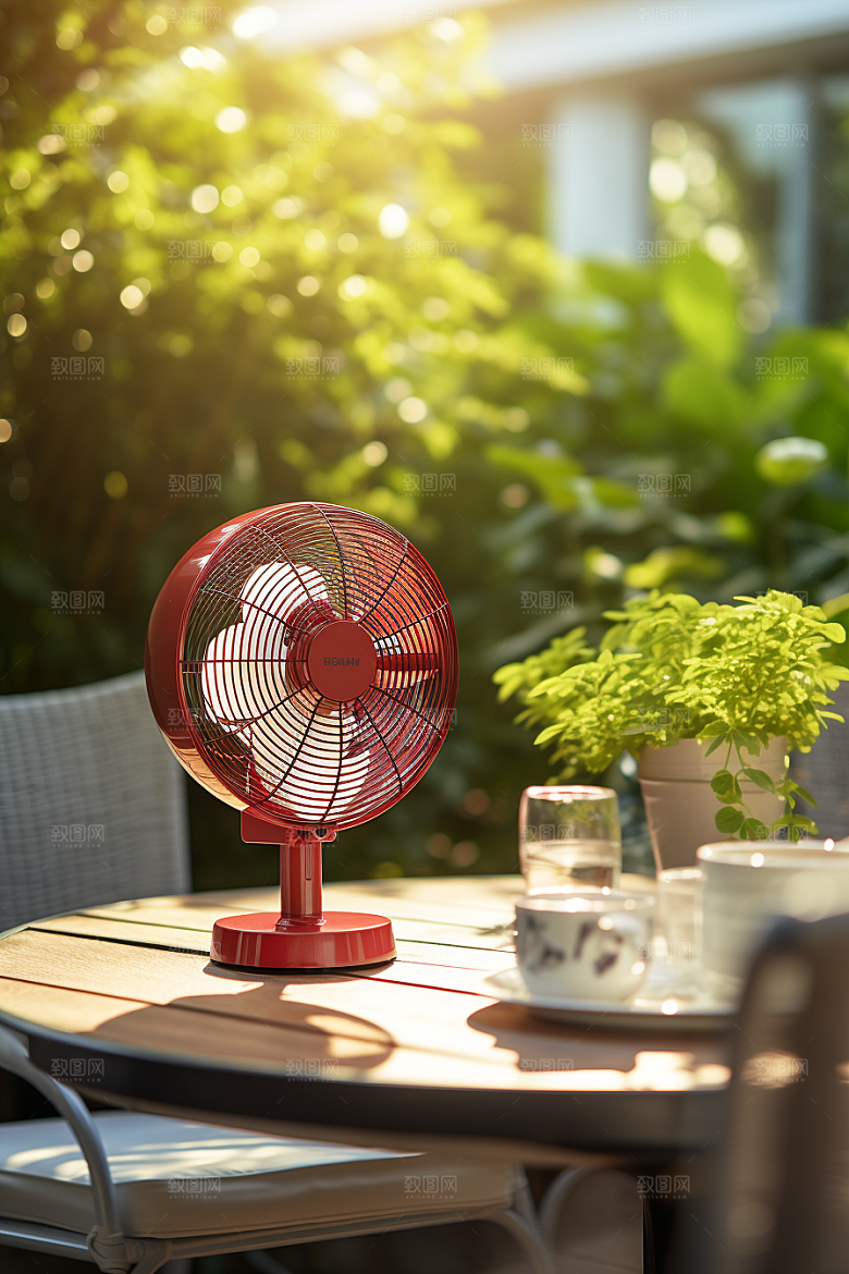 夏至元素清凉解暑素材